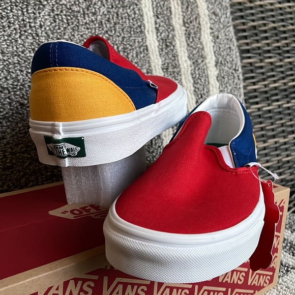 Vans Classic Slip-On Vans Yacht Club Red/Blue MENS - Picture 10 of 16
